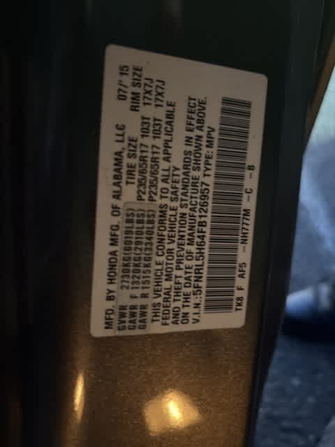 Thumbnail: 2015 Honda Odyssey - 4