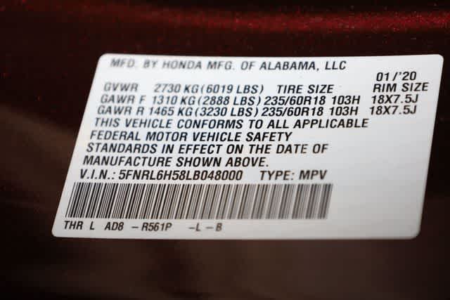 Thumbnail: 2020 Honda Odyssey - 37