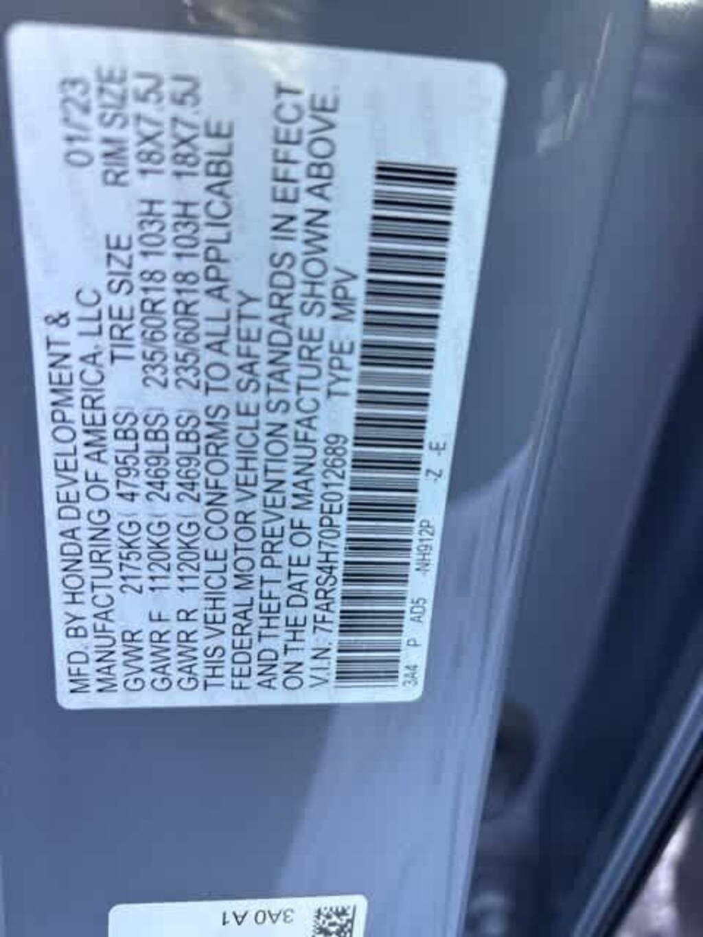 Used 2023 Honda CR-V EX-L w/BSI SUV