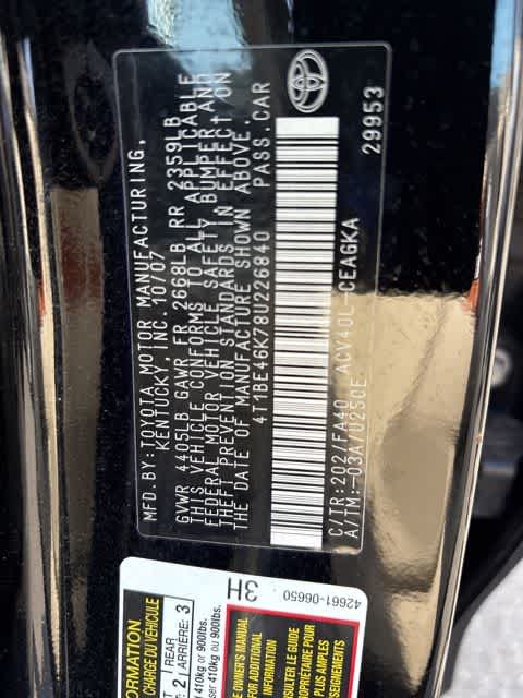 2008 Toyota Camry XLE -
                  Union, NJ