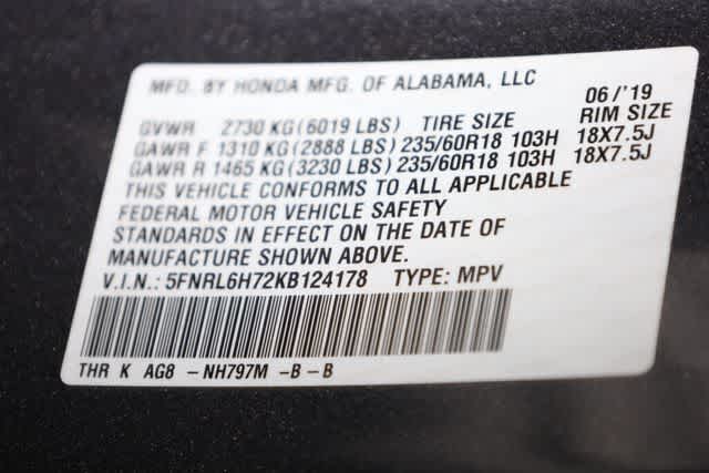 Thumbnail: 2019 Honda Odyssey - 38