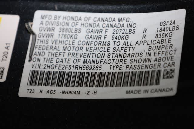 Thumbnail: 2024 Honda Civic - 37