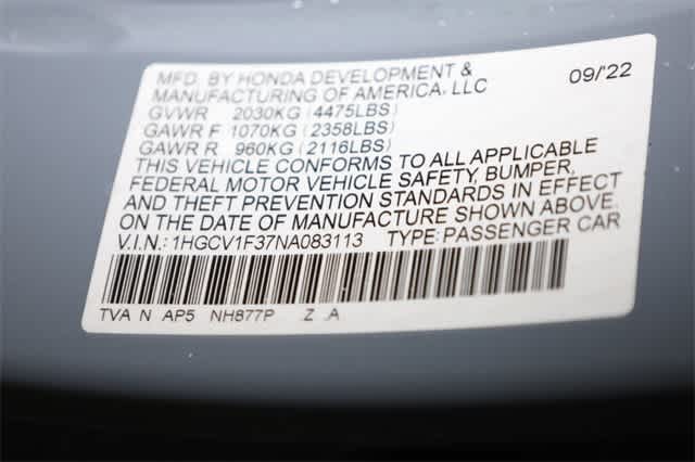 Thumbnail: 2022 Honda Accord - 38