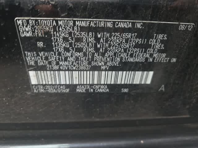 2012 Toyota RAV4 Base 24