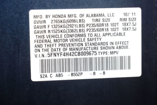 Thumbnail: 2012 Honda Pilot - 33