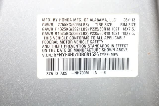 Thumbnail: 2013 Honda Pilot - 36