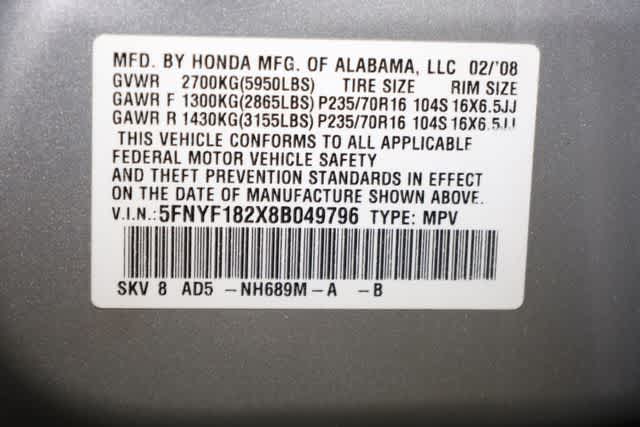 Thumbnail: 2008 Honda Pilot - 32