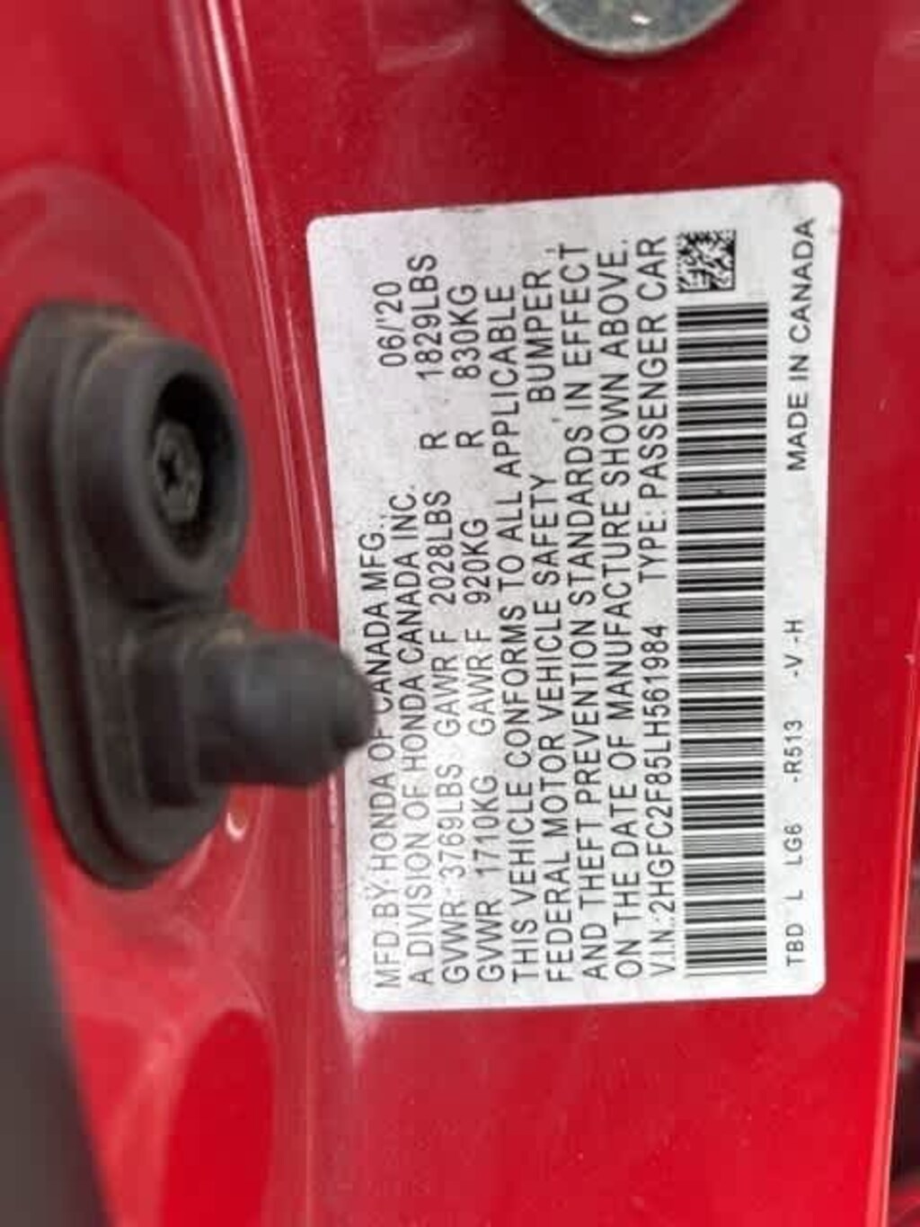 Used 2020 Honda Civic Sport Sedan