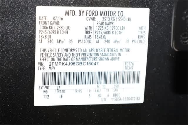 2016 Ford Edge SEL 38