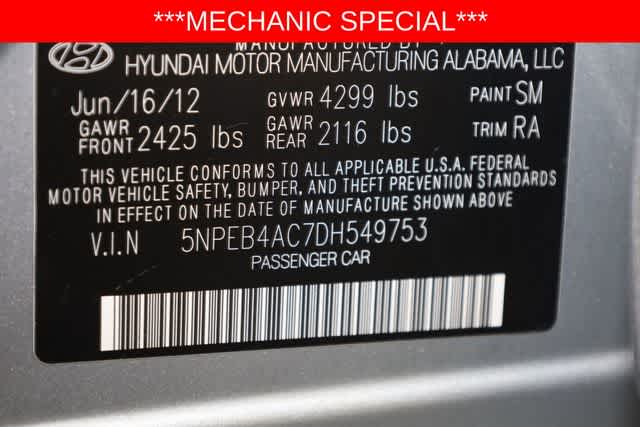 Thumbnail: 2013 Hyundai Sonata - 34