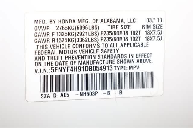 Thumbnail: 2013 Honda Pilot - 36