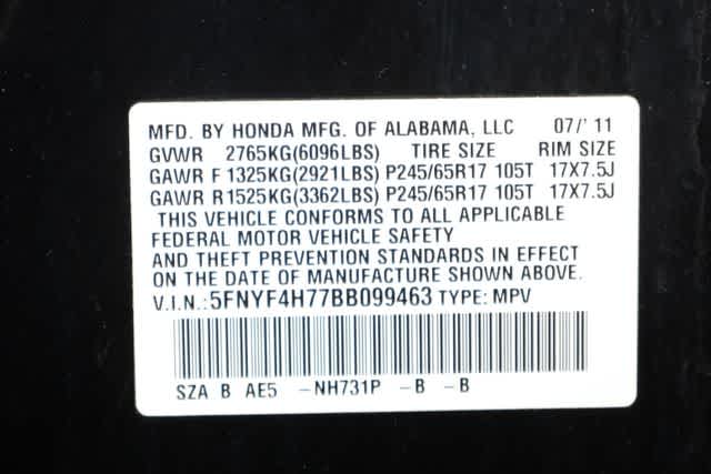 Thumbnail: 2011 Honda Pilot - 36