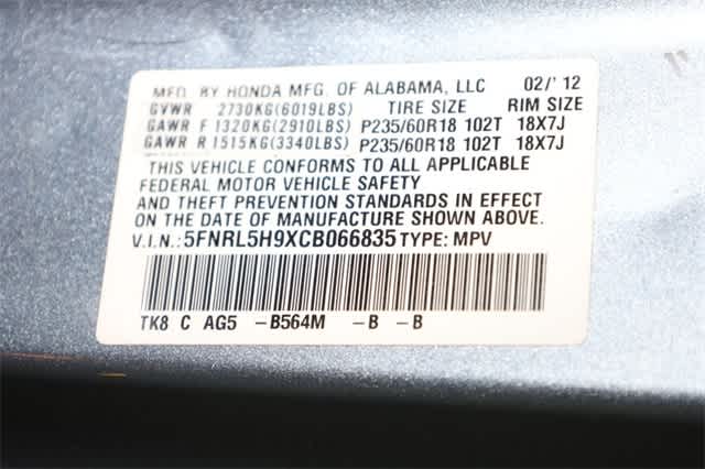 Thumbnail: 2012 Honda Odyssey - 40