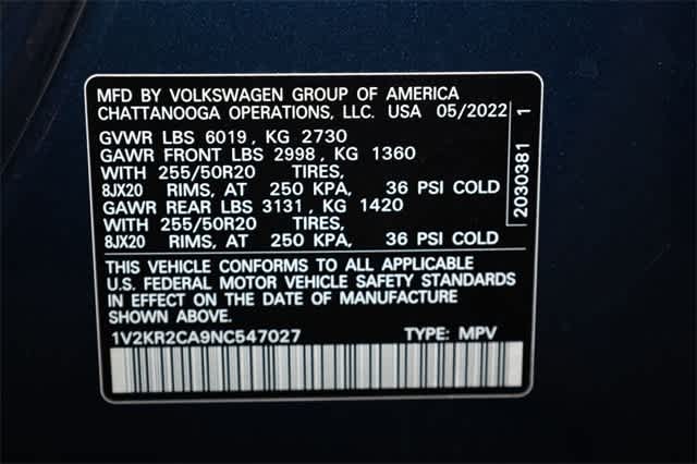 2022 Volkswagen Atlas SE 38
