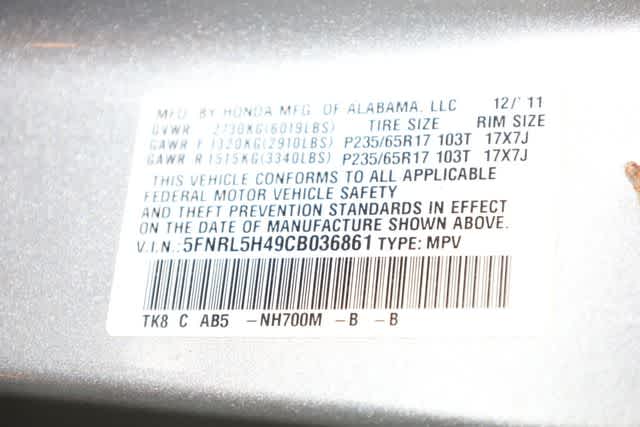 Thumbnail: 2012 Honda Odyssey - 36