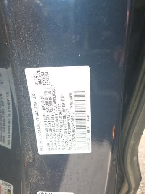 2021 Honda Odyssey EX 25