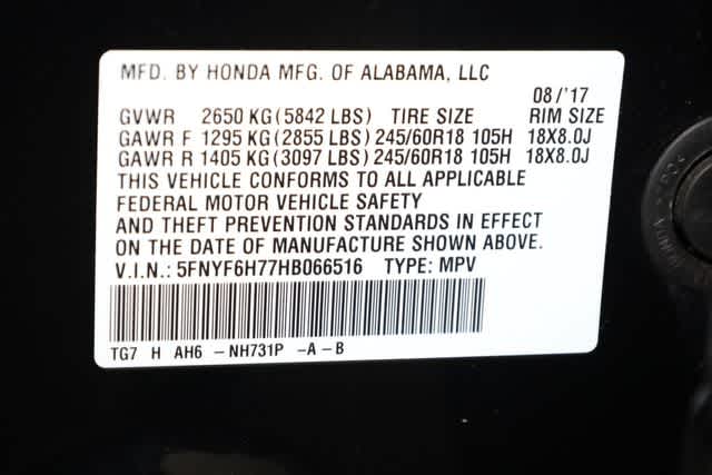 Thumbnail: 2017 Honda Pilot - 40