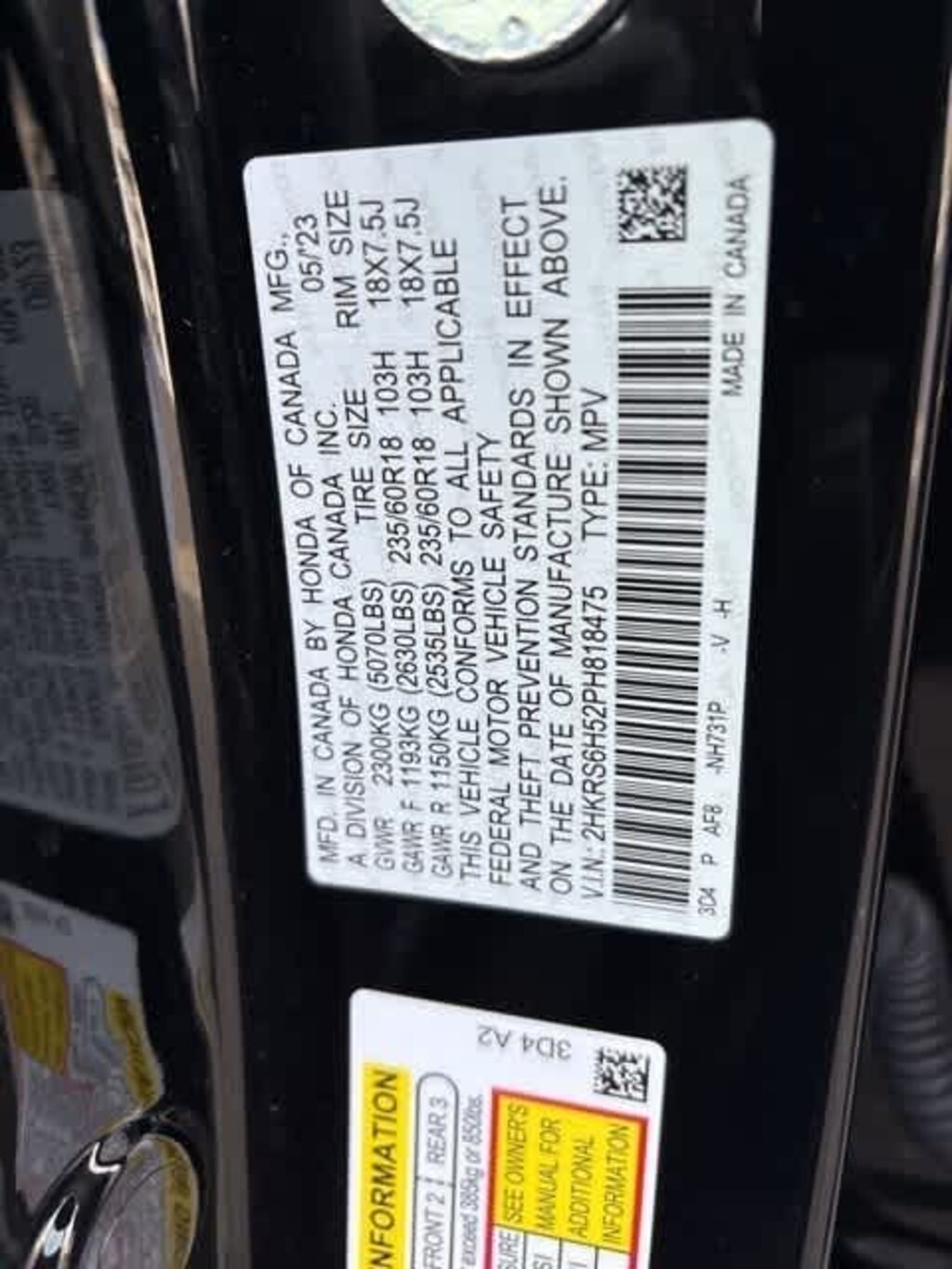 Used 2023 Honda CR-V Hybrid Sport SUV