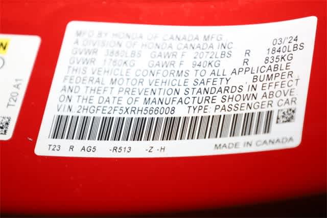 Thumbnail: 2024 Honda Civic - 37