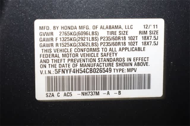 Thumbnail: 2012 Honda Pilot - 36