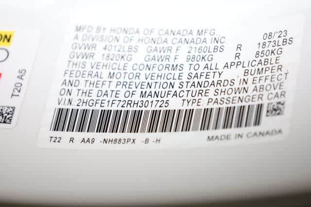 Thumbnail: 2024 Honda Civic - 38