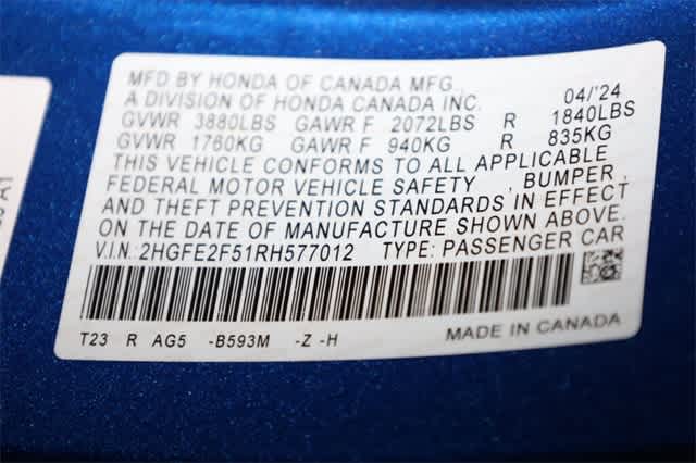 Thumbnail: 2024 Honda Civic - 37