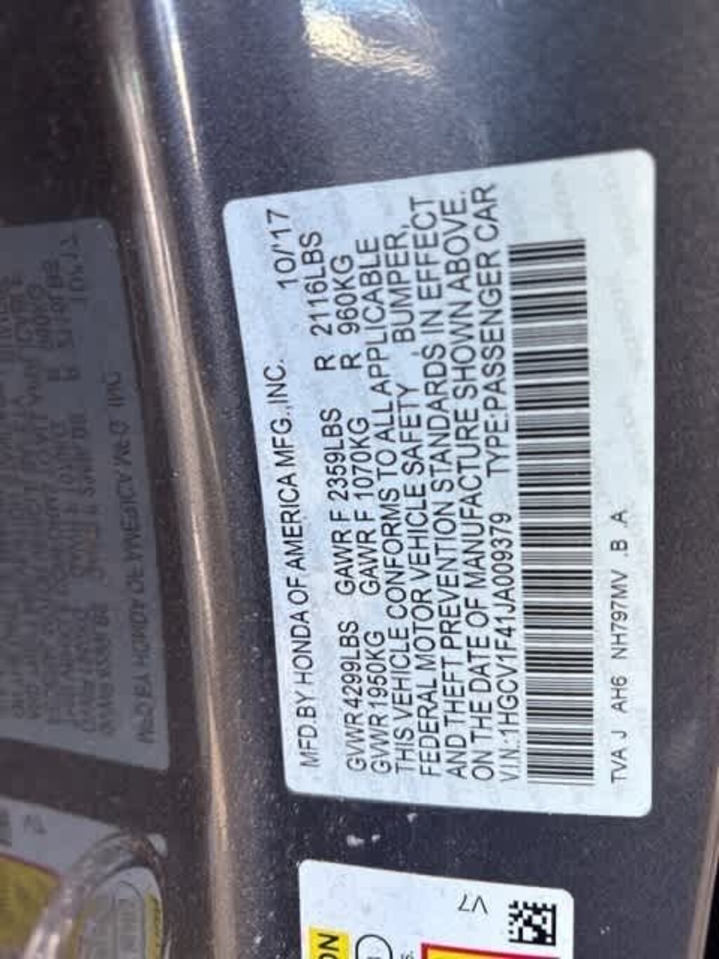 Used 2018 Honda Accord EX Sedan