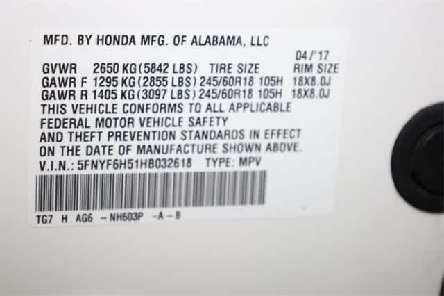 Thumbnail: 2017 Honda Pilot - 39