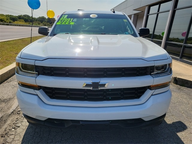 Used 2018 Chevrolet Silverado 1500 Custom with VIN 1GCVKPECXJZ215572 for sale in Blakely, PA