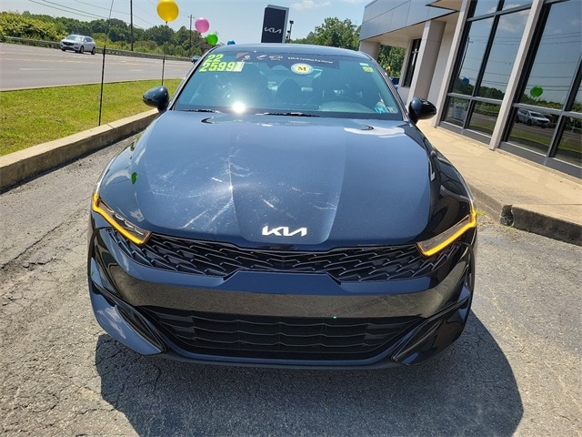 Certified 2022 Kia K5 GT-Line with VIN 5XXG64J25NG085086 for sale in Blakely, PA