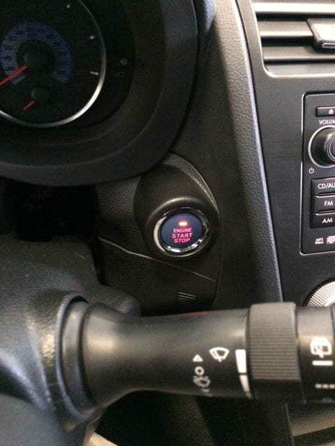 cars with push button start 2012