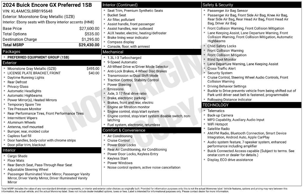 2024 Buick Encore GX Preferred