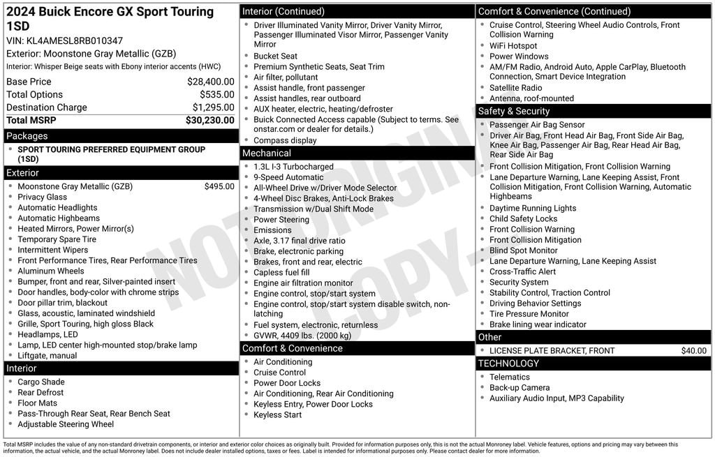 2024 Buick Encore GX Sport Touring AWD's photo