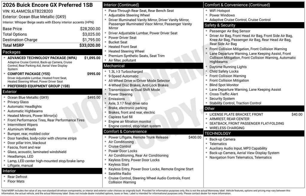 2026 Buick Encore GX Preferred AWD's photo