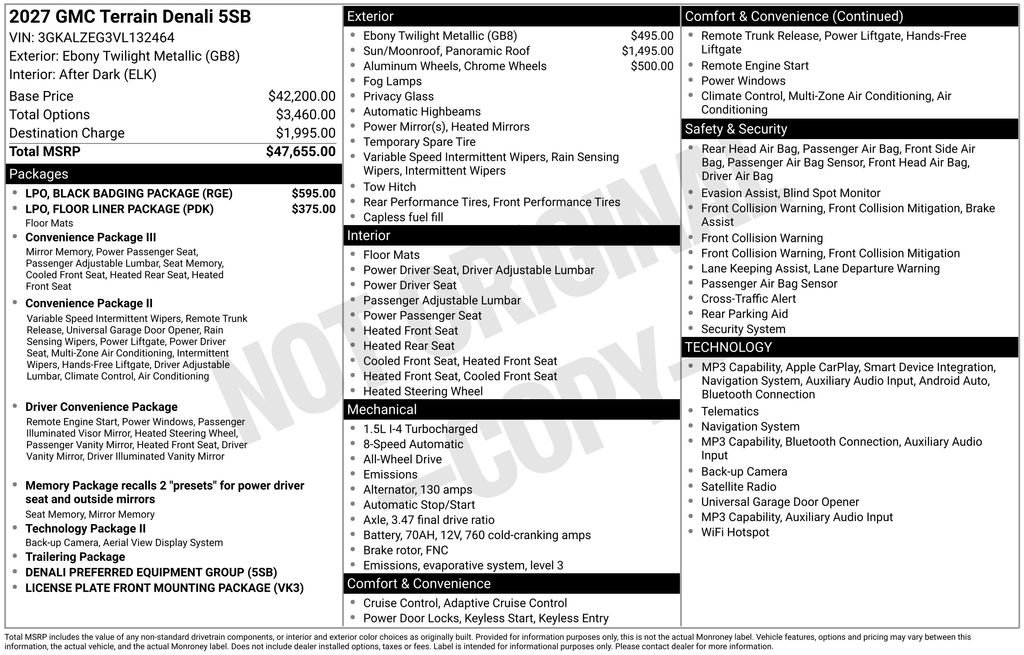 2027 GMC Terrain Denali