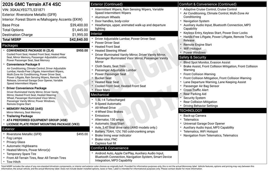 2026 GMC Terrain AT4 AWD's photo