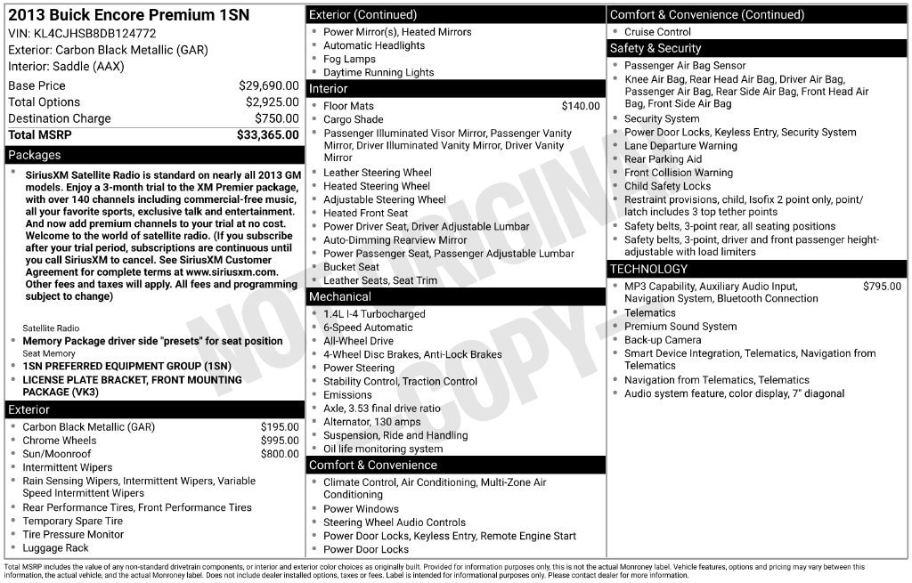 2013 Buick Encore Premium