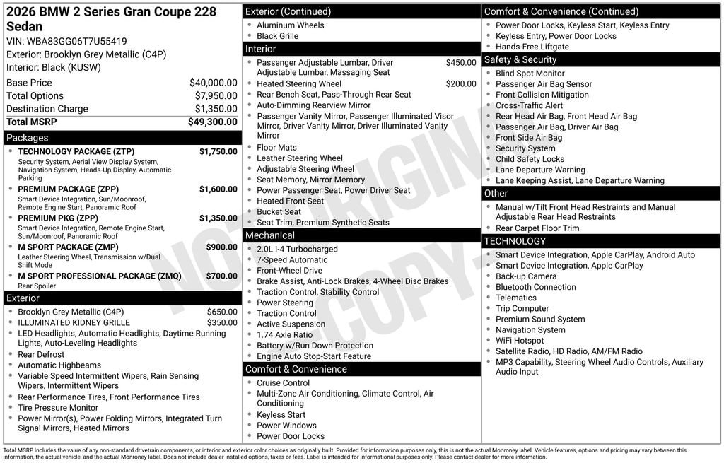 2026 BMW 2 Series 228