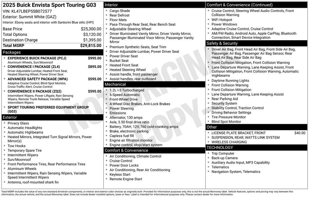 2025 Buick Envista Sport Touring's photo