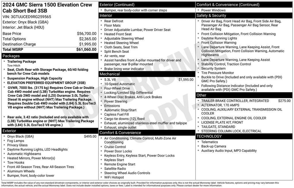2024 GMC Sierra 4WD Crew Cab Standard Box Elevation's photo