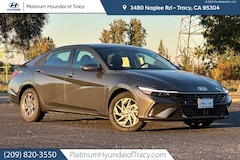 2026 Hyundai Elantra Hybrid Blue Sedan