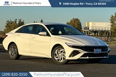 2026 Hyundai Elantra Hybrid Blue Sedan