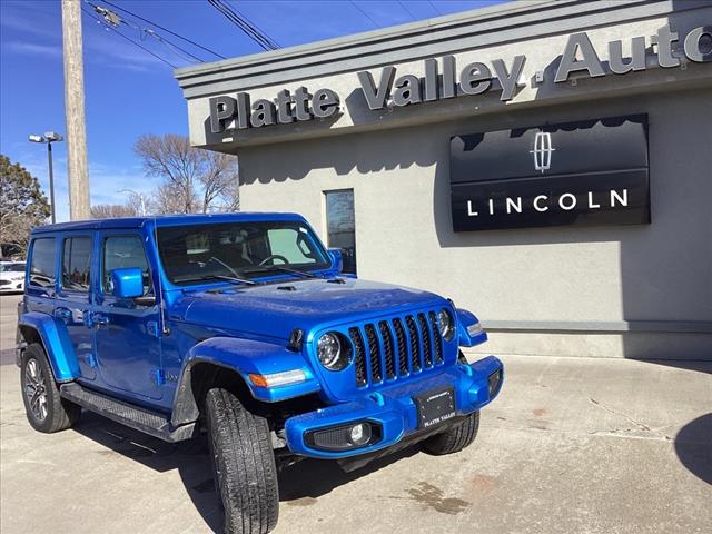 Used 2023 Jeep Wrangler 4xe High Altitude 4XE with VIN 1C4JJXP68PW683481 for sale in Lexington, NE