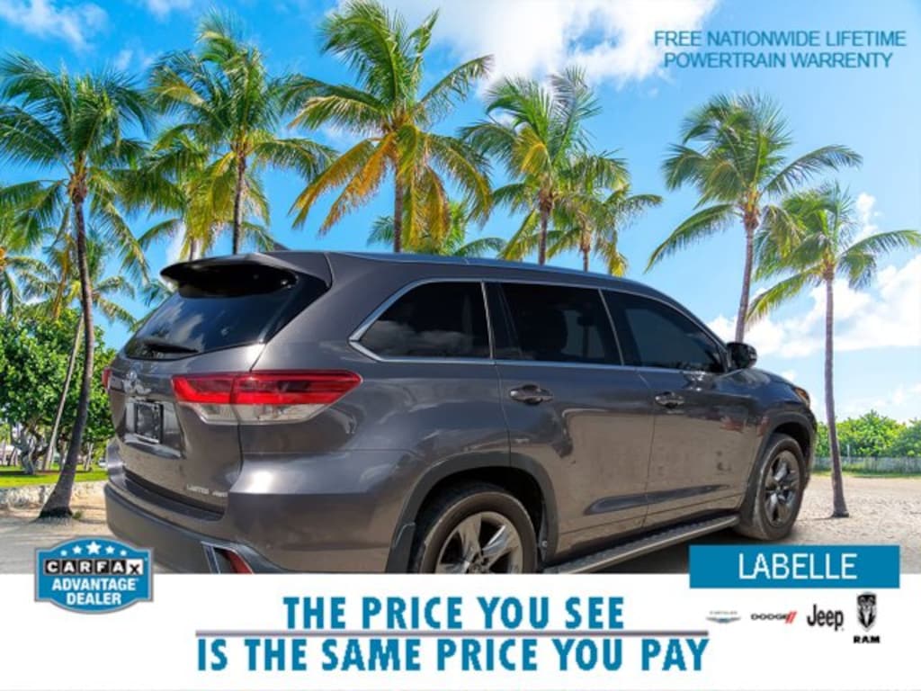 Used 2019 Toyota Highlander Limited Platinum Sport Utility