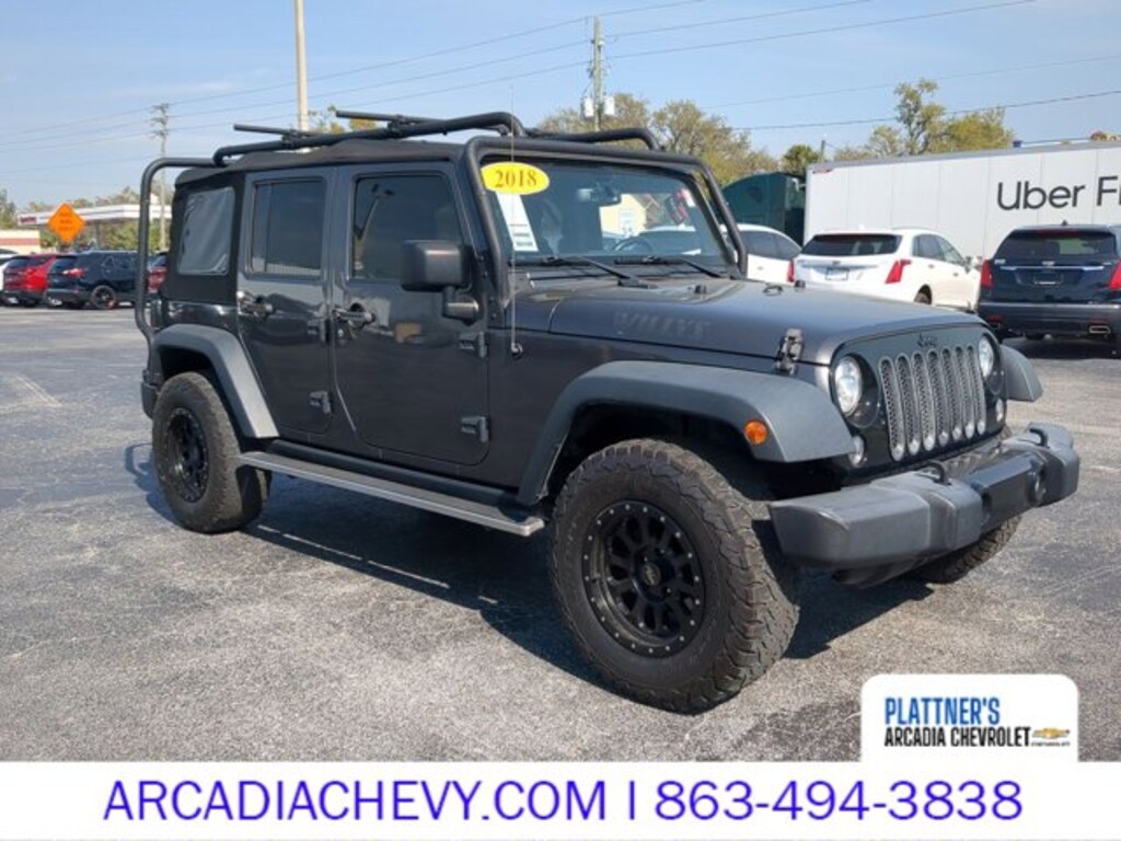 Used 2018 Jeep Wrangler JK Unlimited Willys Wheeler W SUV
