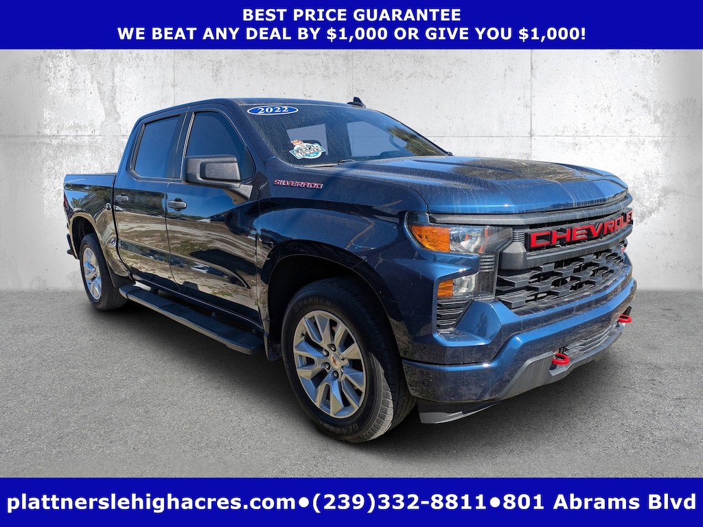 Used 2022 Chevrolet Silverado 1500 Custom 2WD Crew Cab 147 Custom