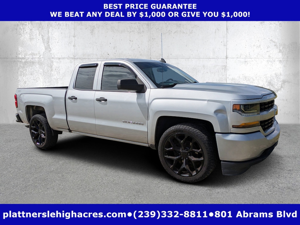 Used 2017 Chevrolet Silverado 1500 Custom 2WD Double Cab 143.5 Custom
