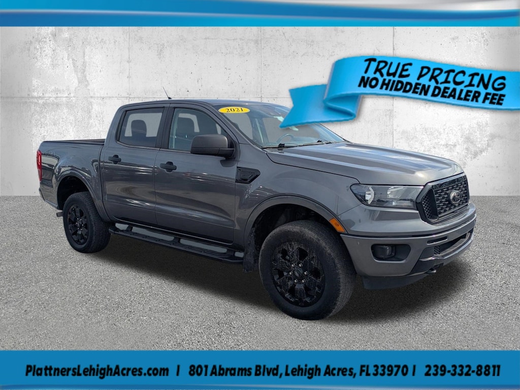 Used 2021 Ford Ranger 4WD 4C CREW CAB 2.3L XLT XLT 4WD SuperCrew 5 Box