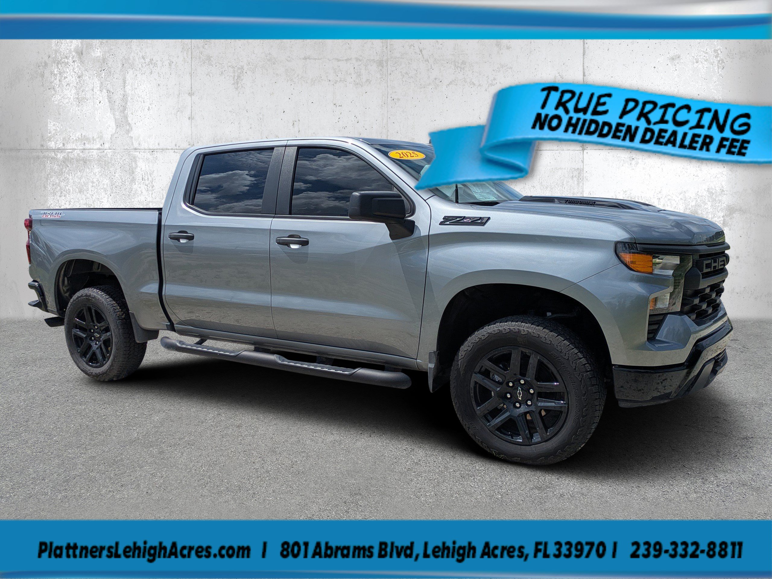 Used 2025 Chevrolet Silverado 1500 Custom Trail Boss 4WD Crew Cab 147 Custom Trail Boss