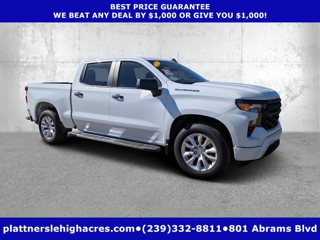 Used 2022 Chevrolet Silverado 1500 Custom 2WD Crew Cab 147 Custom